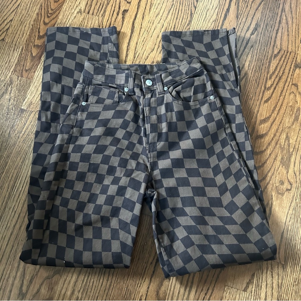H&M checkered jeans